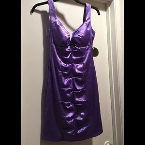 Purple cocktail dress